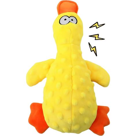 Jouet Canard Chien Peluche Grinceuse Apaisante Mignon Jouet Canard Pour Chiens Destiné Aux Chiots Et Animaux De Toutes Tailles, Mâcheurs Agressifs, D'Intérieur Et De (1/5)