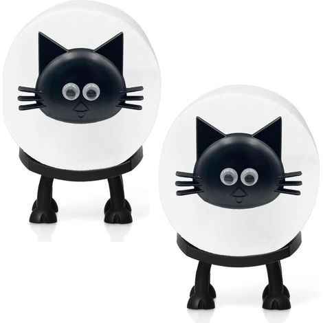 Porte-papier toilette à motif chat, décoration de salle de bain amusante (1/5)