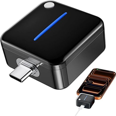Chargeur téléphone arrêt Automatique Déconnecteur Type-C Universel 140W À Chargeur à affichage intelligent Pour Voiture PC Portables Mobile Tablette Camping Trajets (1/5)