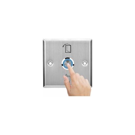 Bouton de Sortie de Porte Push, Interrupteur de Déverrouillage de Porte en Acier Inoxydable avec Voyant lumineux Bouton de Déverrouillage D'urgence pour Système de Contrôle D'accès de Porte，Panneau de (1/4)