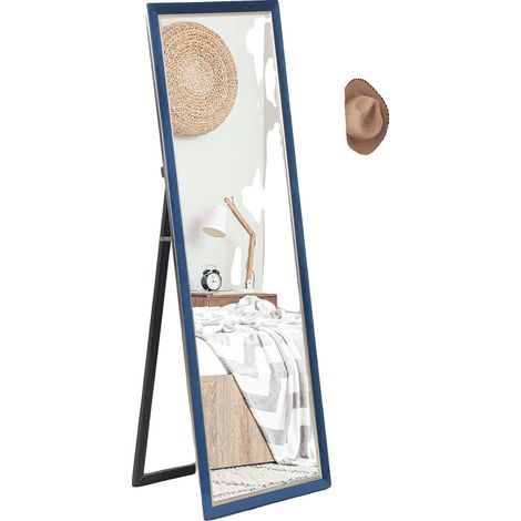 Miroir Plein Longueur, Haute Clarté, Design Moderne, Bleu (1/2)