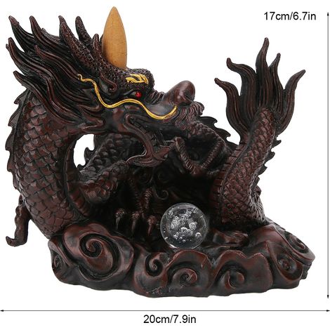 Porte-encens à reflux en forme de dragon original, objet de décoration pour la maison (1/5)