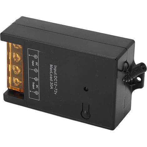 Relais de voiture télécommandé, bobine en laiton, 433 MHz, sans fil RF, 12 V-72 V, 30 A (1/5)