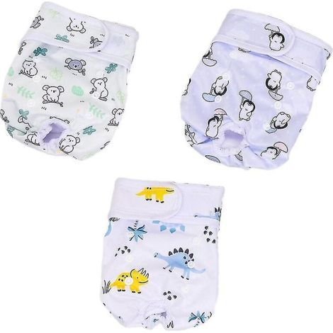 Lot de 3 couches lavables pour chien, réutilisables, pour chien, pour chiot, pour les règles, la chaleur, l'incontinence (1/5)