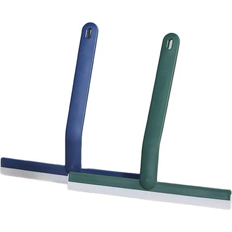 Lot de 2 outils pour la maison : grattoir à carrelage, brosse de nettoyage manuelle pour peinture, bureau, douche, voiture, chambre d'hôtel, miroir, etc.