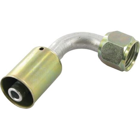 Raccordo a/c Nr.8 90° 3/4"-16 tubo std-alluminio UNIVERSALE KL070111