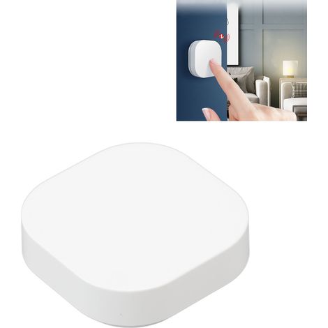 [Interruptor inteligente de botón pulsador] Interruptor inalámbrico ABS para el hogar, alcance de 25 m, control de iluminación, control remoto Zigbee Tuya (1/5)