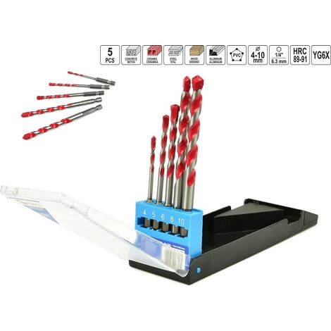 Set di punte universali 5 pezzi 4-10 mm (150) (1/3)