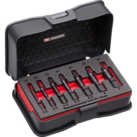 Set von Ausziehern für abgebrochene Schrauben und Bolzen FACOM - SXE.J7MGRPPB