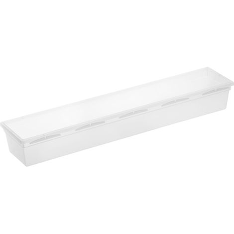 Rotho Ordnungssystem Basic 38x8x5cm transparent Schubladenteiler Aufbewahrung (1/3)