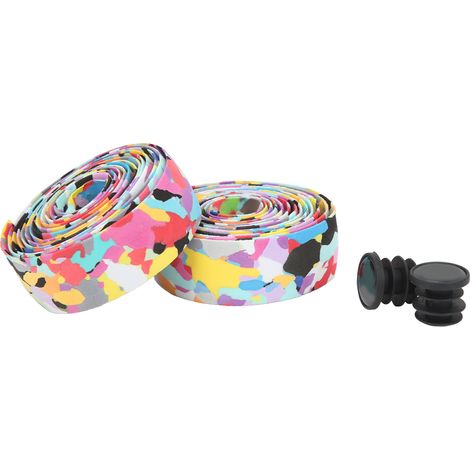 Ruban antidérapant pour guidon de vélo de route - Absorption des chocs, design camouflage, durable pour cyclisme (1/5)
