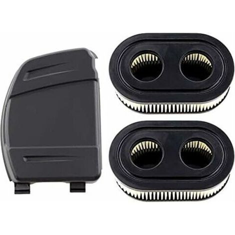 2 filtres à air + couvercle compatible Briggs & Stratton 550E–675IS – Référence 594106 / 593260 pour tondeuses