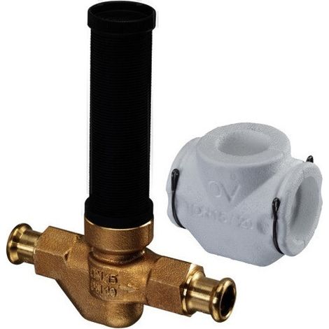 RUBINETTO UP-F, DN20, A CRIMPARE diam.22mm, DA INCASSO, SU ORDINAZIONE