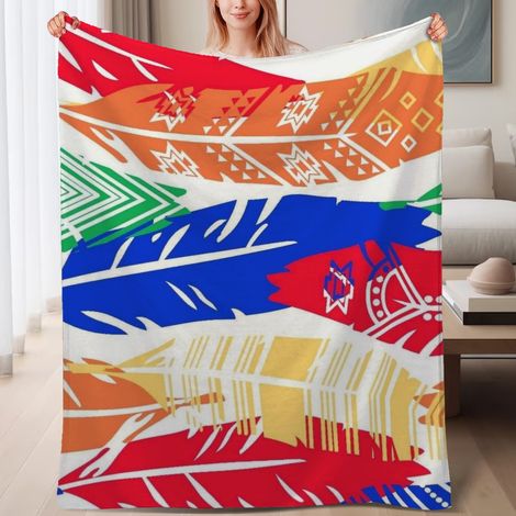 Couverture de lit en polaire, douce et chaude en microfibre légère pour le printemps, décoration intérieure, excellent cadeau pour femmes et hommes, 6080 pouces (1/4)