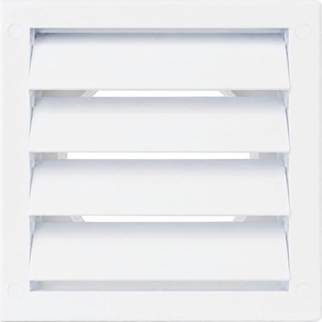125 mm Couvre-ouvrant d’aération d’extraction – Blanc – Bouche d’aération pour sèche-linge – Couvre-ouvrant d’aération pour conduit d’extraction de sèche-linge avec prises d’air (1/5)
