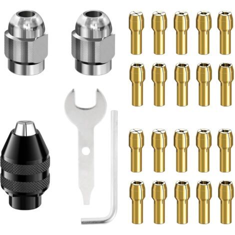 Gabarit de serrage, pince en laiton, pince fixe, 20 pièces, mandrin de perçage, adaptateur SDS, mandrin auto-serrant, mandrin en laiton de précision à dégagement rapide, outil de serrage