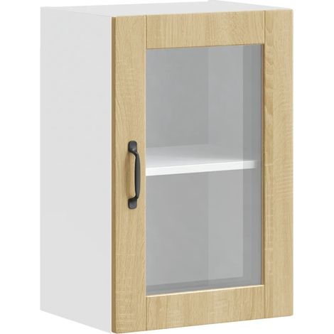 Mueble de pared de cocina de diseño moderno con almacenamiento optimizado 40 x 31 x 60 cm fabricado en madera de roble Sonoma 020050315 (1/5)