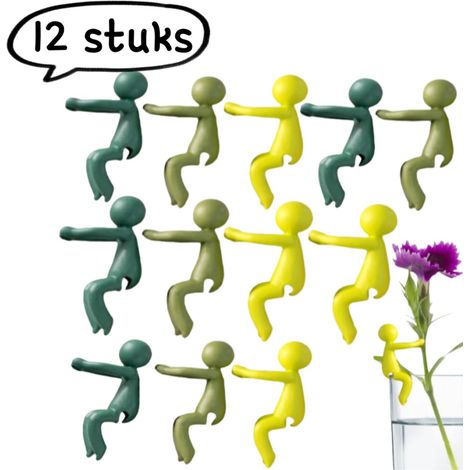 12 pièces - support de fixation pour plantes - Le support Little Man Hydroponic Plant Companion peut supporter une variété de plantes et de décorations végétales - couleur assortie (couleur aléatoire) (1/5)