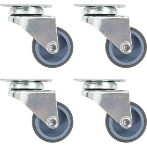8 pcs Roulettes pivotantes doubles 50 mm vidaXL662815 (1/5)
