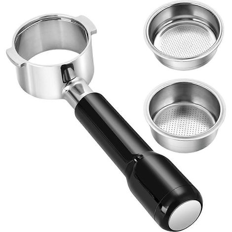 Porte-filtre sans fond de 51 mm avec 2 paniers-filtres pour Delonghi ECO310 (1/5)