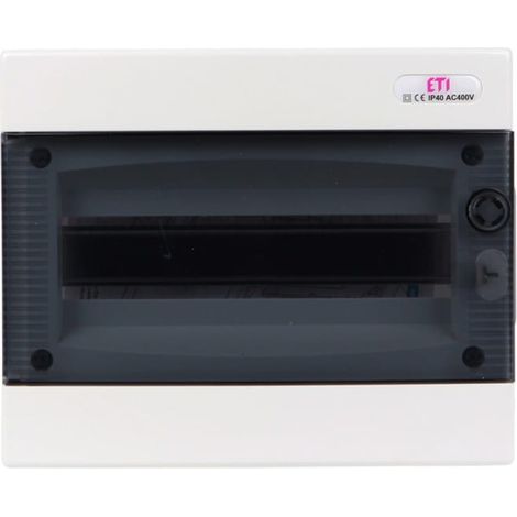 Quadro di distribuzione modulare a incasso 1x12 /trasparente/ IP40 ECM12PT dido 001101011