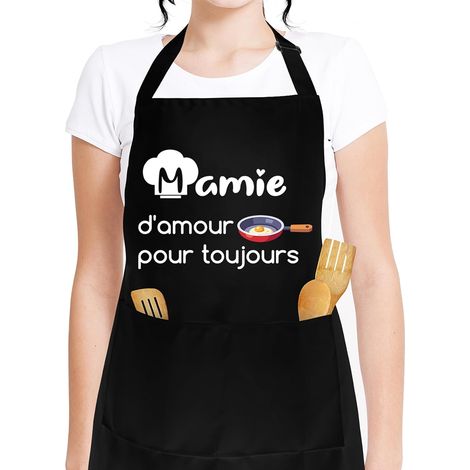 Cadeau Fete Des Grand Mere, Cadeau Mamie Tablier Grand Mere Apron Femme Aproron Cadeau Fête Des Mère Anniversaire Noel Saint Valentin Paques Merci Retraite Remerciements Cadeaux Idee (1/5)