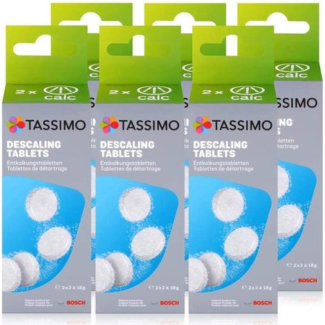 Set de 6 cajas de descalcificador (24 pastillas x18 g) para Cafetera Espresso BOSCH B/S/H 003119096