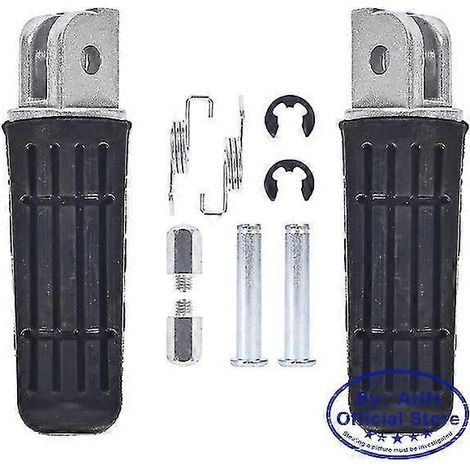 1 Paar klappbare Fußrasten aus Aluminiumlegierung, rutschfest, schwarz, CNC-gefräst, für Yamaha FZ6N – Vorder- und Hinterradfußrasten (Paar) (1/5)