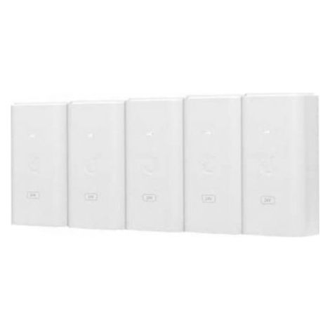Inyector de energía Ubiquiti POE-24-12W-5P 24VDC 12W pack 5