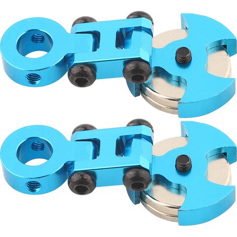 Lot de 2 supports de carrosserie magnétiques discrets en métal pour voiture RC (bleu foncé) (1/5)