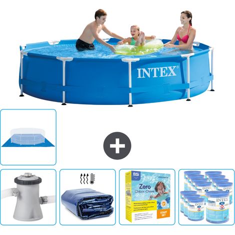 Intex Piscine Tubulaire Ronde - 305x76 cm - 6-pièces SCB22 (1/5)
