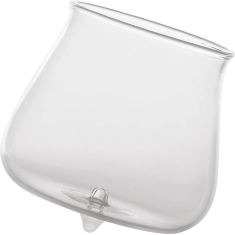 Zafferano Lot De 6 Verres Tumbler Série Pirolo En Verre Borosilicate Blanc Design Dynamique Rotatif À Effet Toupie Pour Table Élégante (1/5)