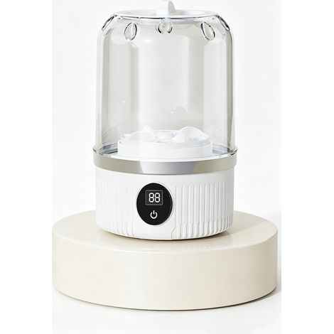 Machine à laver portable, avec mini machine à laver , machine à laver, convient pour les voyages, le camping, les dortoirs (blanc) (1/5)