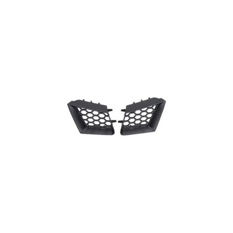 Grille supérieure de pare-choc avant 2 pièces Noir mat Remplacement pour Seat Ibiza Cordoba 2002-2009 Installation facile (1/4)