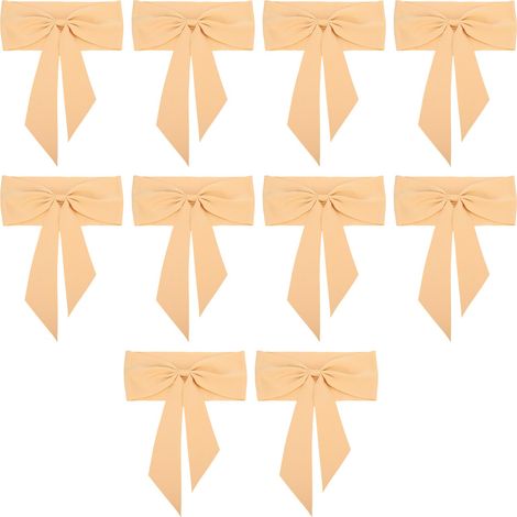 Lot de 10 nœuds de chaise réutilisables et raffinés pour la décoration de chaises d'hôtels, mariages, réunions et champagne. (1/5)