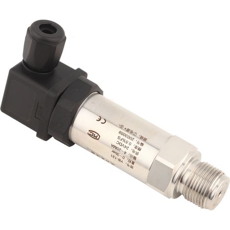 Transducteur de pression en silicone 24 V CC 0-3 bar, sortie 4-20 mA, pour eau, gaz et huile. (1/5)
