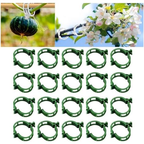 Clips Tomate pour Plantes, 50 Pièces Attaches Tomates Réutilisables, Clips de Support pour Plantes Grimpantes (1/5)