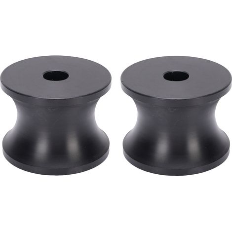 Ortviai Rouleaux de remorque à bateau en nylon noir – 2 pièces, 61 x 45 mm, protection anti-rayures (1/5)