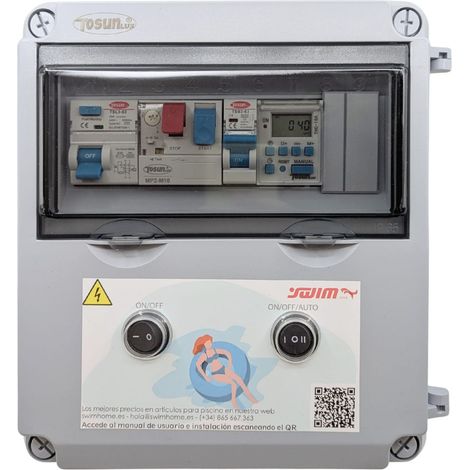 Cuadro Eléctrico para Piscina Compacto  Transformador 50W (2CV)