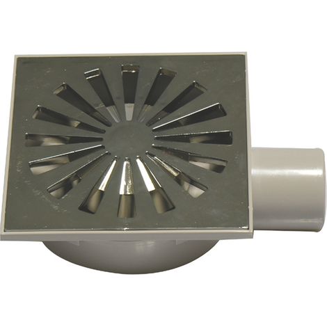 Chiusino sifonato in abs con griglia cromata mm. 150 x 150