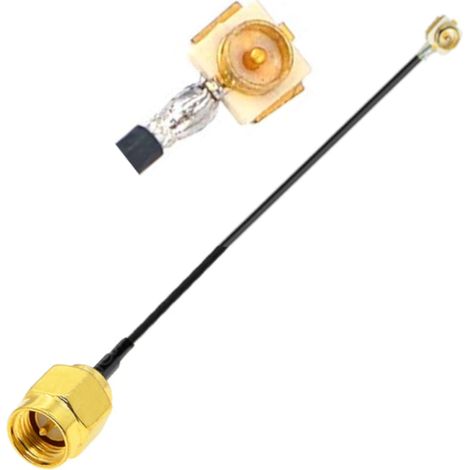 Cable pigtail uFL macho PCB / conector SMA de 15 cm (1/2)