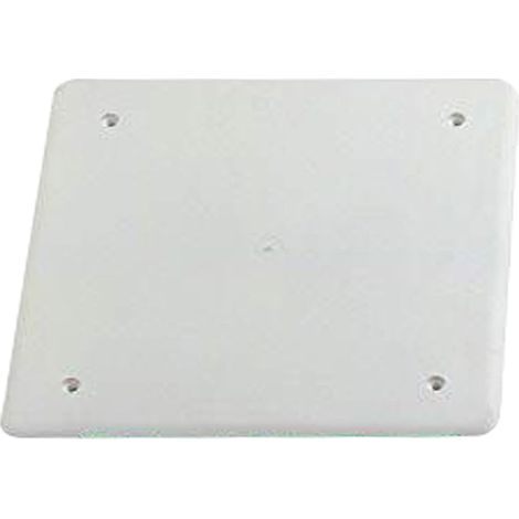 COPPIA COPERCHIO RETTANGOLARE CON VITI 100X120MM PER SCATOLA DI DERIVAZIONE (1/2)
