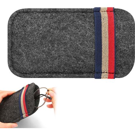 en feutre doux anti-rayures, organisateur multifonction pour cartes, stylos et factures, universel (gris)