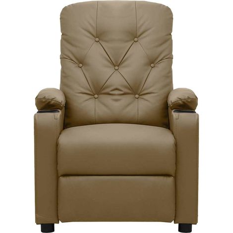 Maison Exclusive - Relaxsessel Cappuccino-Braun Kunstleder (1/5)