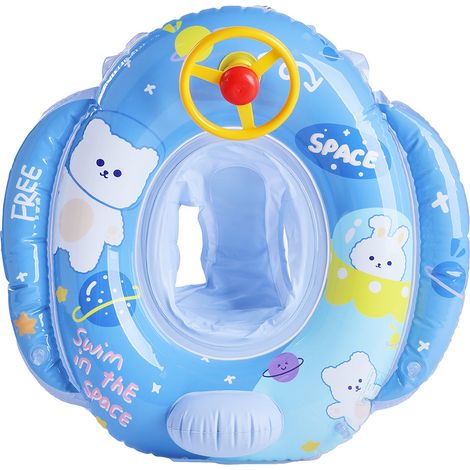 Schwimmring für Kinder – Sommer-Wasserspielzeug – Aufblasbarer Schwimmring für Kinder (1–5 Jahre) mit Pumpe