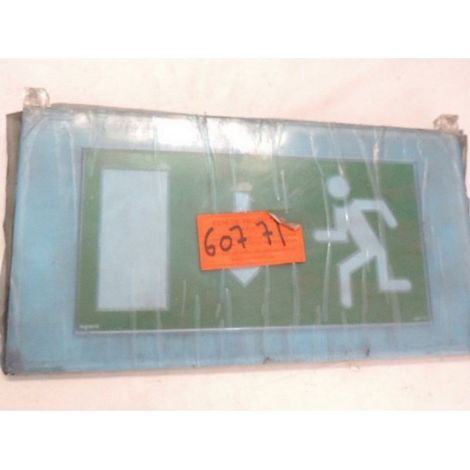 Legrand 060771 - Plexiglas signage with downward arrow exit