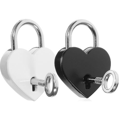 de 2 petits cadenas à clé Love Lock pour boîtes à bijoux