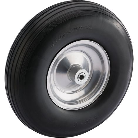 Draper Solid Polyurethane Wheel for 31619 02105 65L Galvanized Wheelbarrow with 320mm Rubber Wheel (1/5)
