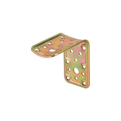 PIASTRA DI GIUNZIONE A 90 ° PER INCROCIO PIANO E TONDO EE MM.80 ART.910- - mm.80x80 - spessore mm.22 - 5 pezzi ALDEGHI