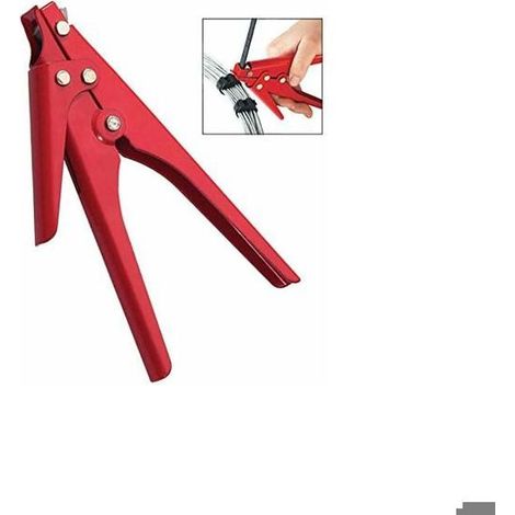 Pince à colliers de serrage et de découpe – Construction en métal robuste – Coupe nette pour attaches auto-bloquantes (1/4)